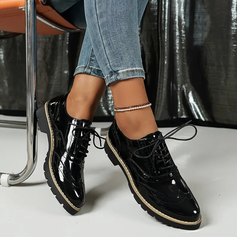 Damen Klobige Oxford Schuhe Stilvoll & Komfortabel