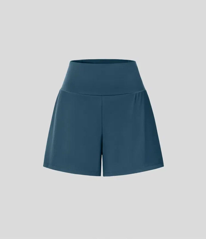 Atmungsaktive Sporthose für Damen mit integrierten Radlerhosen für das Lauftraining