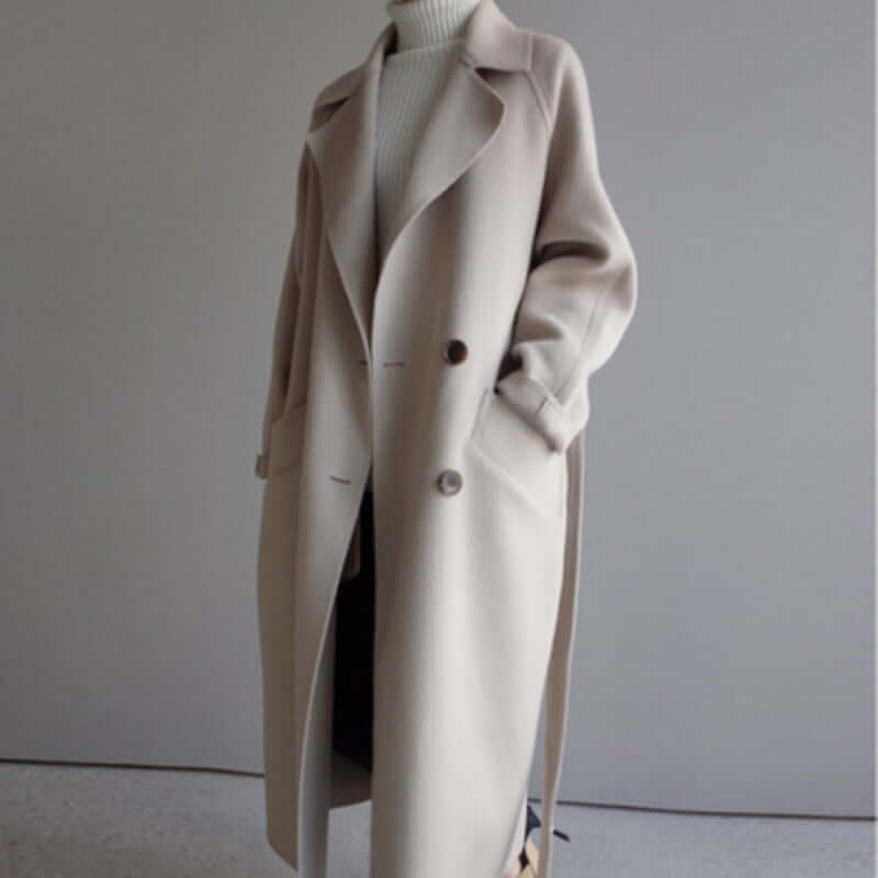 Damen Mantel - Lang, Casual, Warm