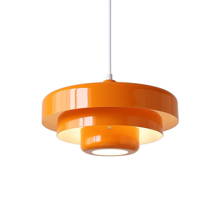 Vintage Pendelleuchte Mehrschichtiges Design Grün Orange