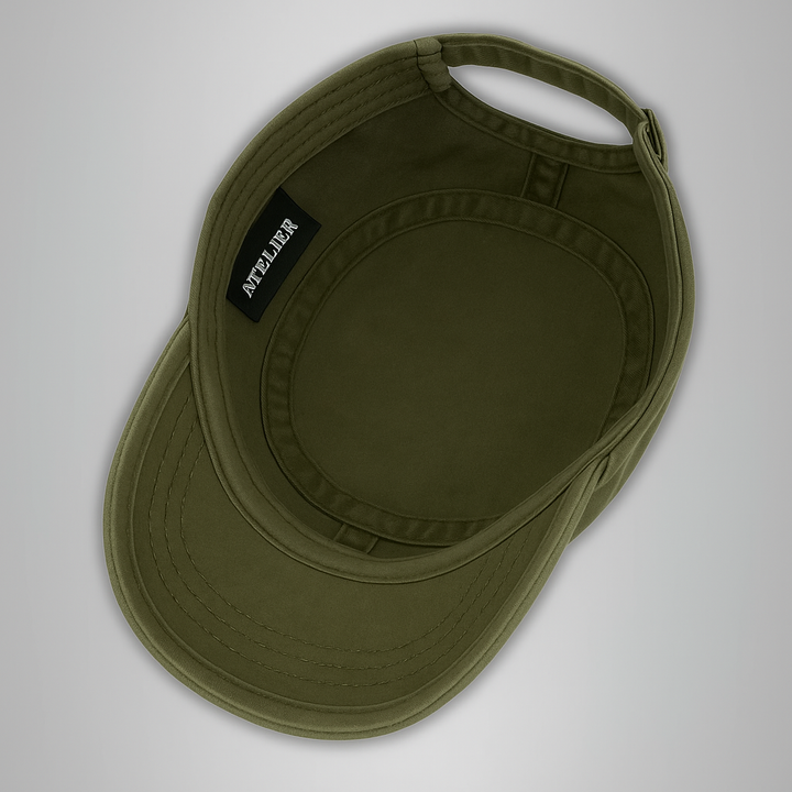Detailreiche Khaki Vintage Baseball Cap für Herren, verstellbar, langlebig, ideal als Freizeit- oder Retro-Mütze.