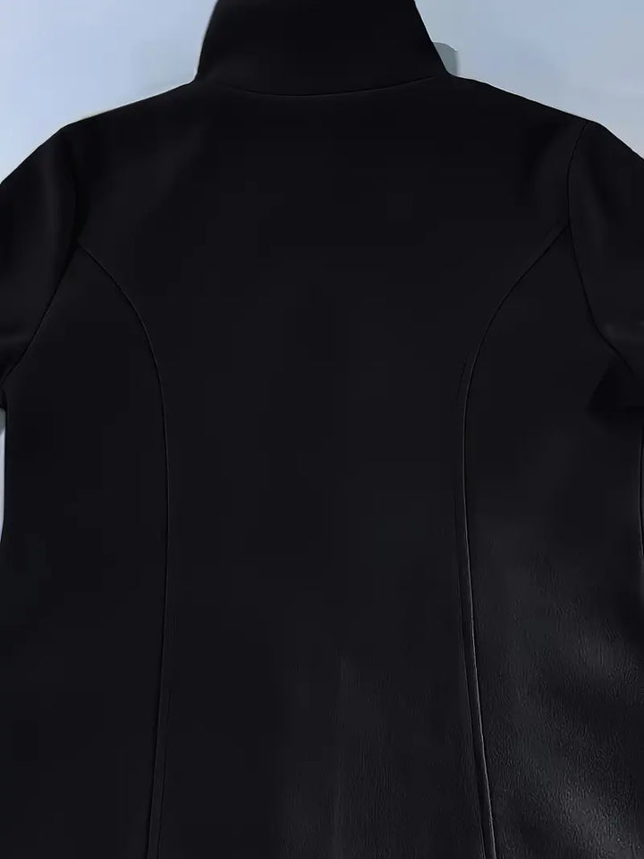 Damenmode Wintermantel langarm mit elegantem Taillengürtel