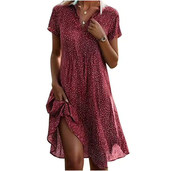 Damen Vintage Sommerkleid – Leicht & Elegant für Warme Tage
