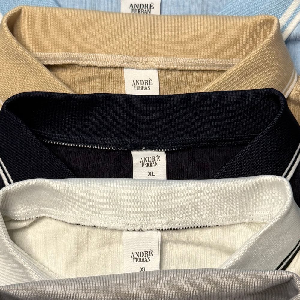 Modisches Strick Polo für Herren, unterer Saum
