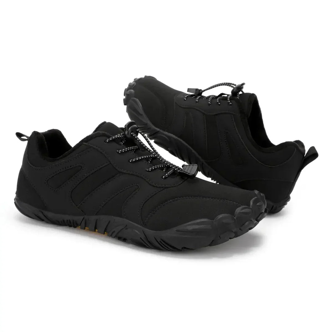 Vielseitige Unisex Barfuß-Winterschuhe, warm, flexibel und rutschfest für alle Wetterlagen.