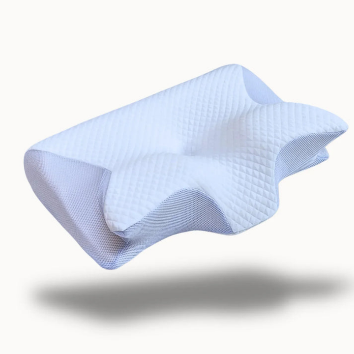 Komfortables Memory Foam Kissen, stützt Nacken sanft für tiefen, gesunden und erholsamen Schlaf.