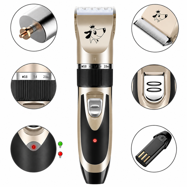 Lautloser Felltrimmer für Hunde – Präzis & Kabellos