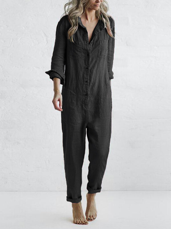 Bequemer Damen Jumpsuit, der Komfort und modernes Design auf elegante Weise vereint.