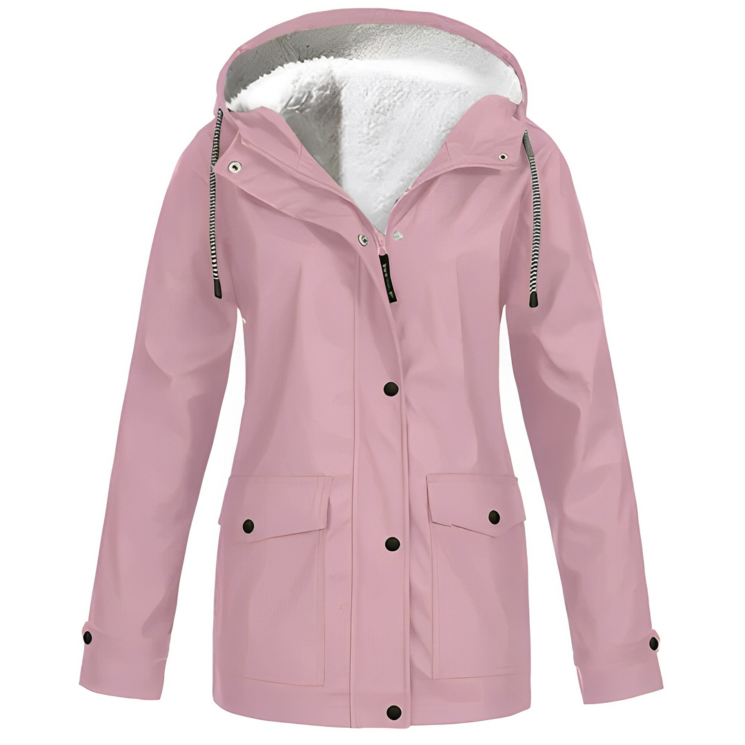 Elvira Damen Regenmantel mit Fleecefutter in einer Wintermode Galerieansicht