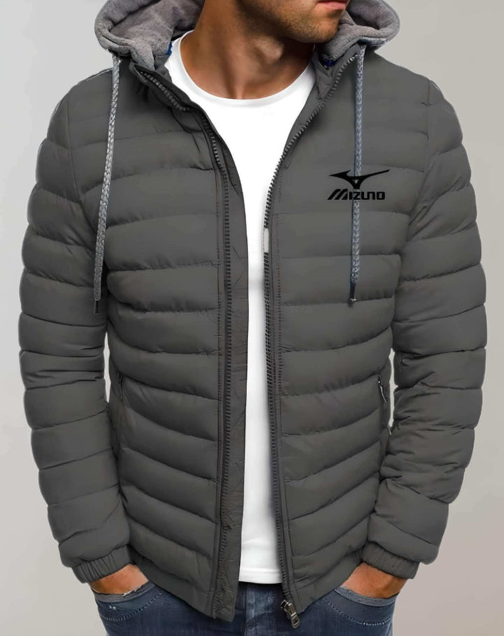Herren Winterjacke: Gepolsterte Jacke mit Kapuze
