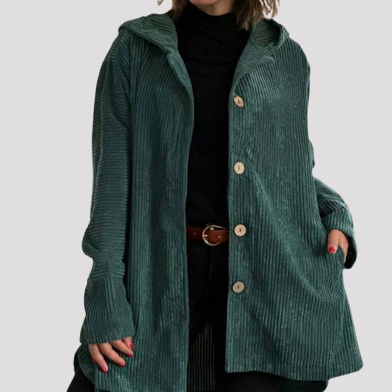 Vintage Damen Kapuzenjacke ideal für kühlere Tage im Herbst