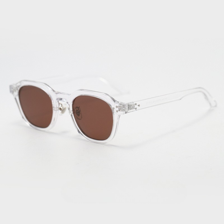 Unisex Sonnenbrille mit quadratischem Rahmen in klassischem Schwarz