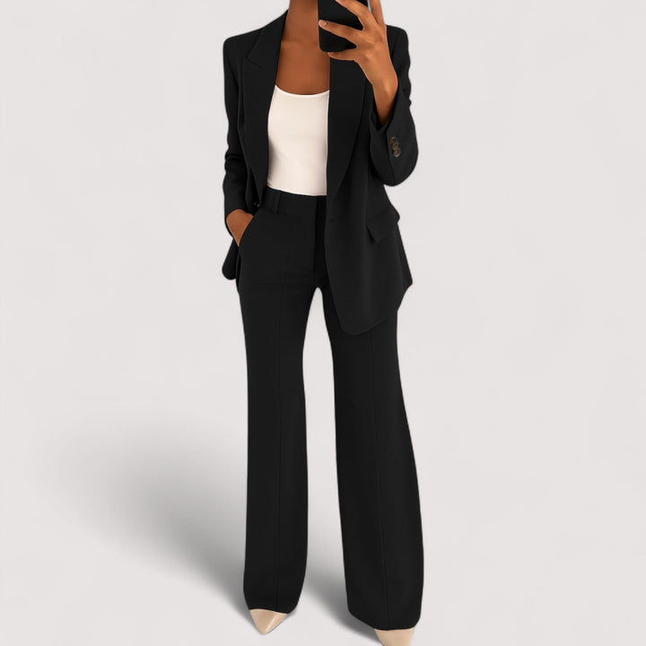 Kompletter Damen Anzug: Eleganter Zweiteiler mit Blazer & Hose. Perfekt für Büro, Business und festliche Events.