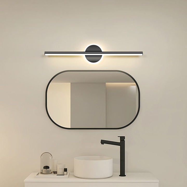 Moderne LED-Wandleuchte aus Metall und Silikon