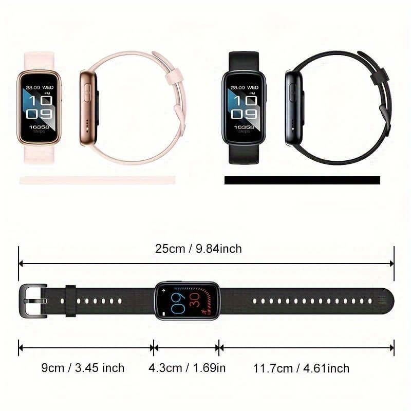 Smartwatch – Aktivitätsuhr mit Schrittzähler & langer Akkulaufzeit