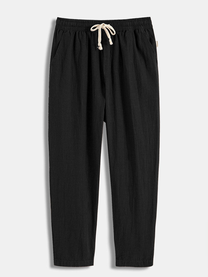 Sommerkleidung für Herren: Set aus Kurzarmhemd und Freizeithose