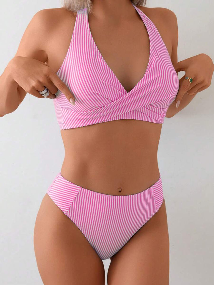 Sonniger gelber Bikini mit High Waist Schnitt für Damen