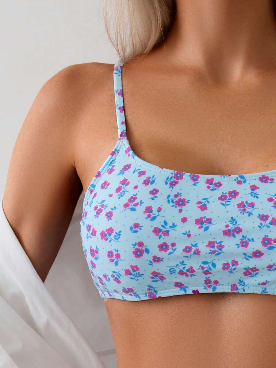 Sommer Bikini für Damen mit charmantem Blumenprint