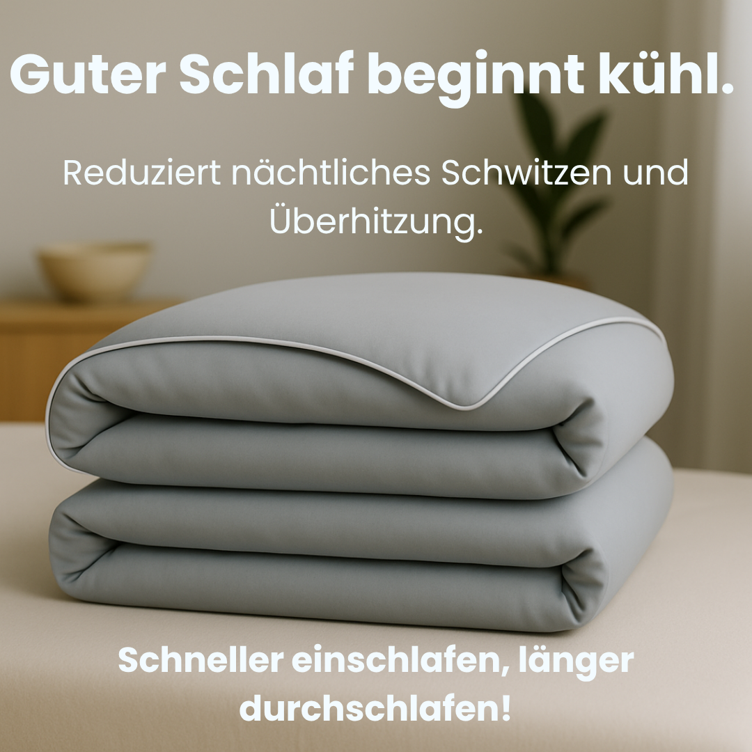 Kühldecke Eisseide, unisex, extrem leicht & weich, für entspannte Sommermonate.