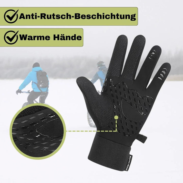 Warme Unisex Winterhandschuhe für Radfahren & Outdoor, wasserabweisend & touchscreen-fähig, schützt vor Kälte.