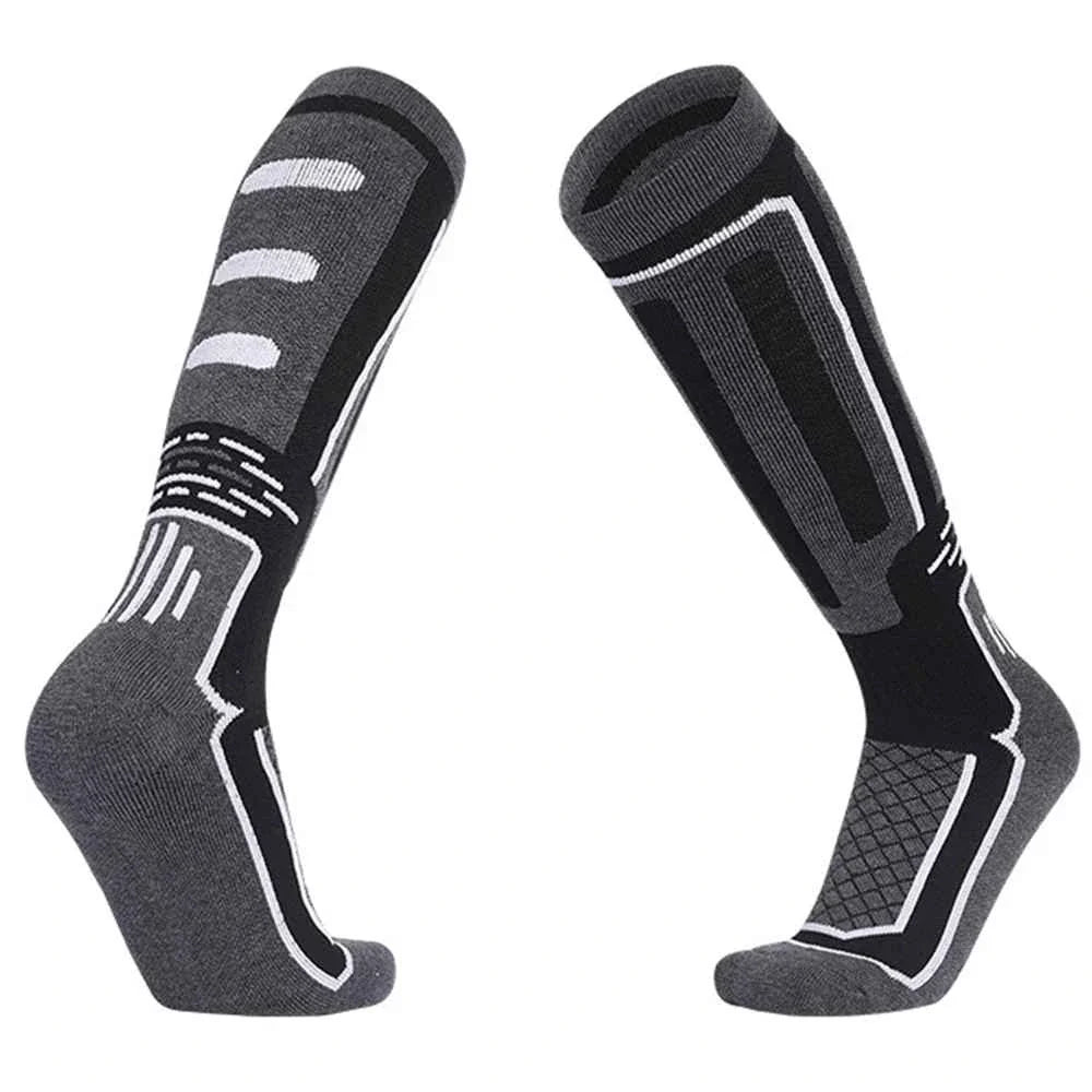 Warme Herren Thermo Skisocken, kniehoch, gepolstert und atmungsaktiv für lange Tage auf der Skipiste.
