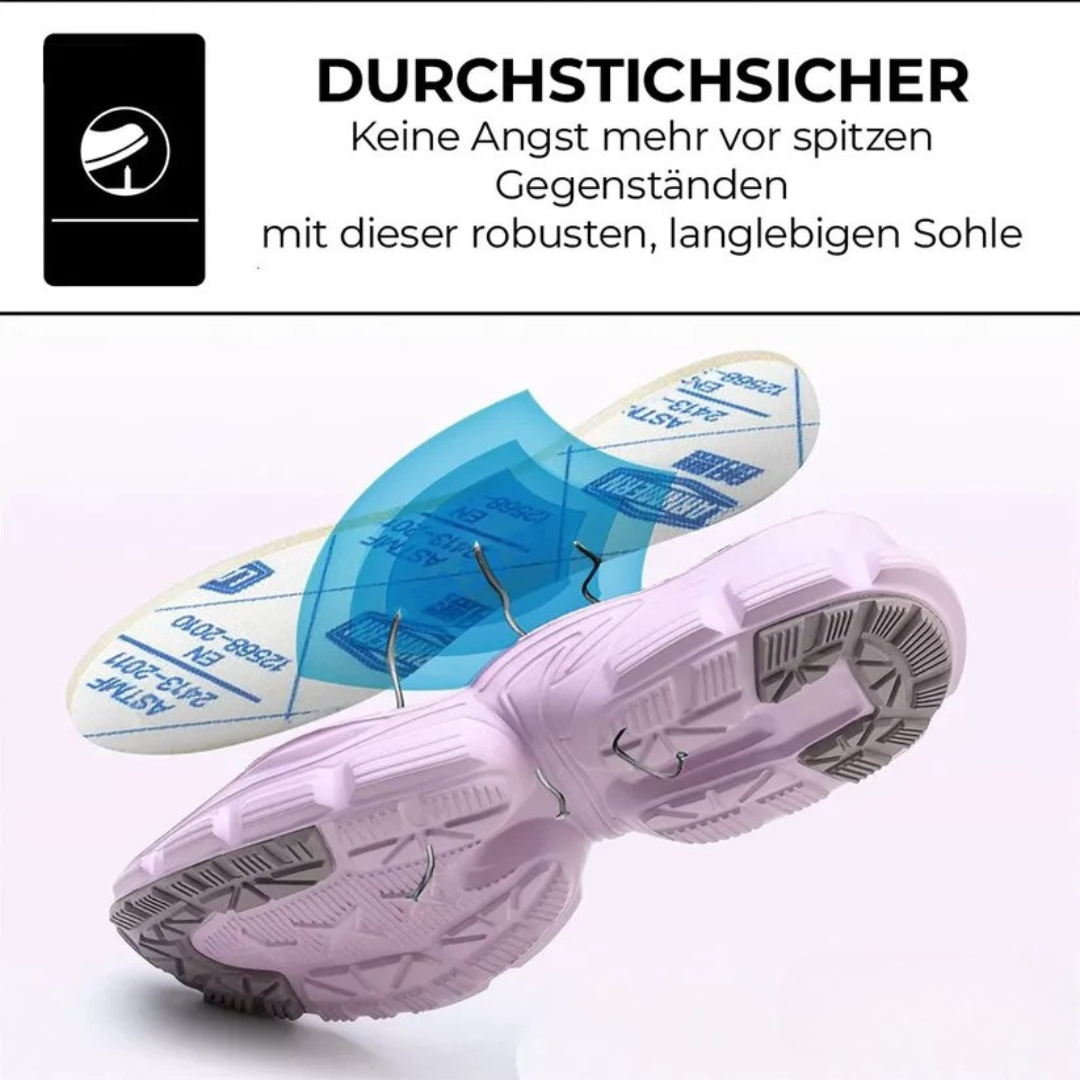 Bequeme & leichte Damen Sicherheitsschuhe, ergonomisch gestaltet für lange Arbeitstage.