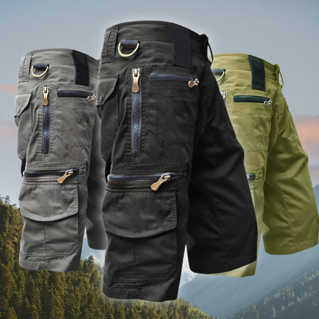 Taktische Herren Cargoshorts, robust & vielseitig für Outdoor & Freizeitaktivitäten.