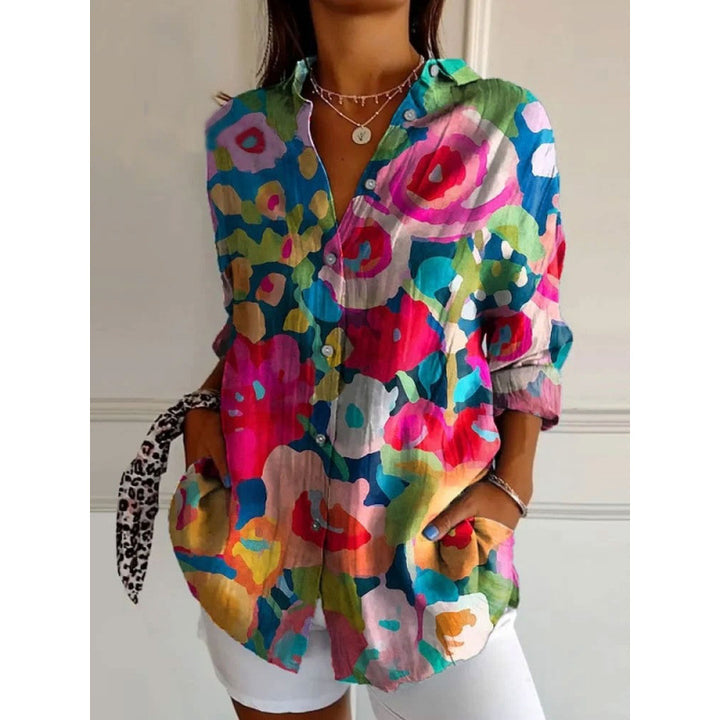 Damen Geblümte Bluse – Elegant, Lässig & Komfortabel für jeden Tag