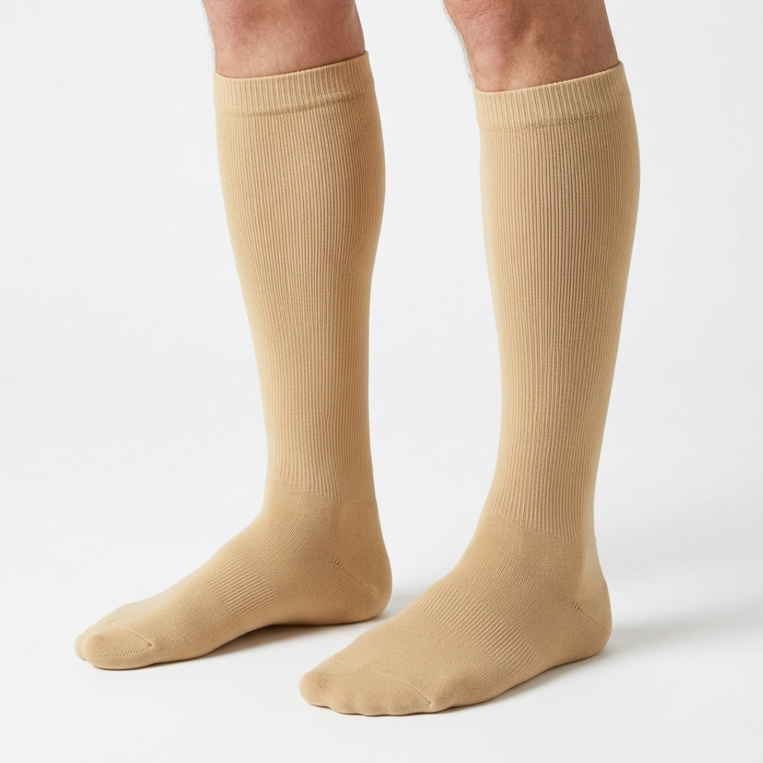Atmungsaktive Polyester Kompressionsstrümpfe für täglichen Gebrauch, fördern die Beinunterstützung.