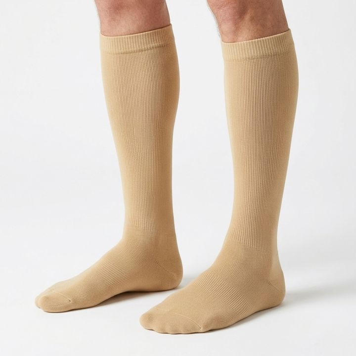 Atmungsaktive Polyester Kompressionsstrümpfe für täglichen Gebrauch, fördern die Beinunterstützung.
