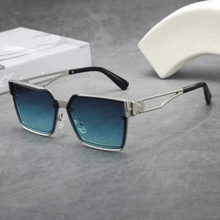 Gradient Sonnenbrille mit UV-Schutz und Rahmen