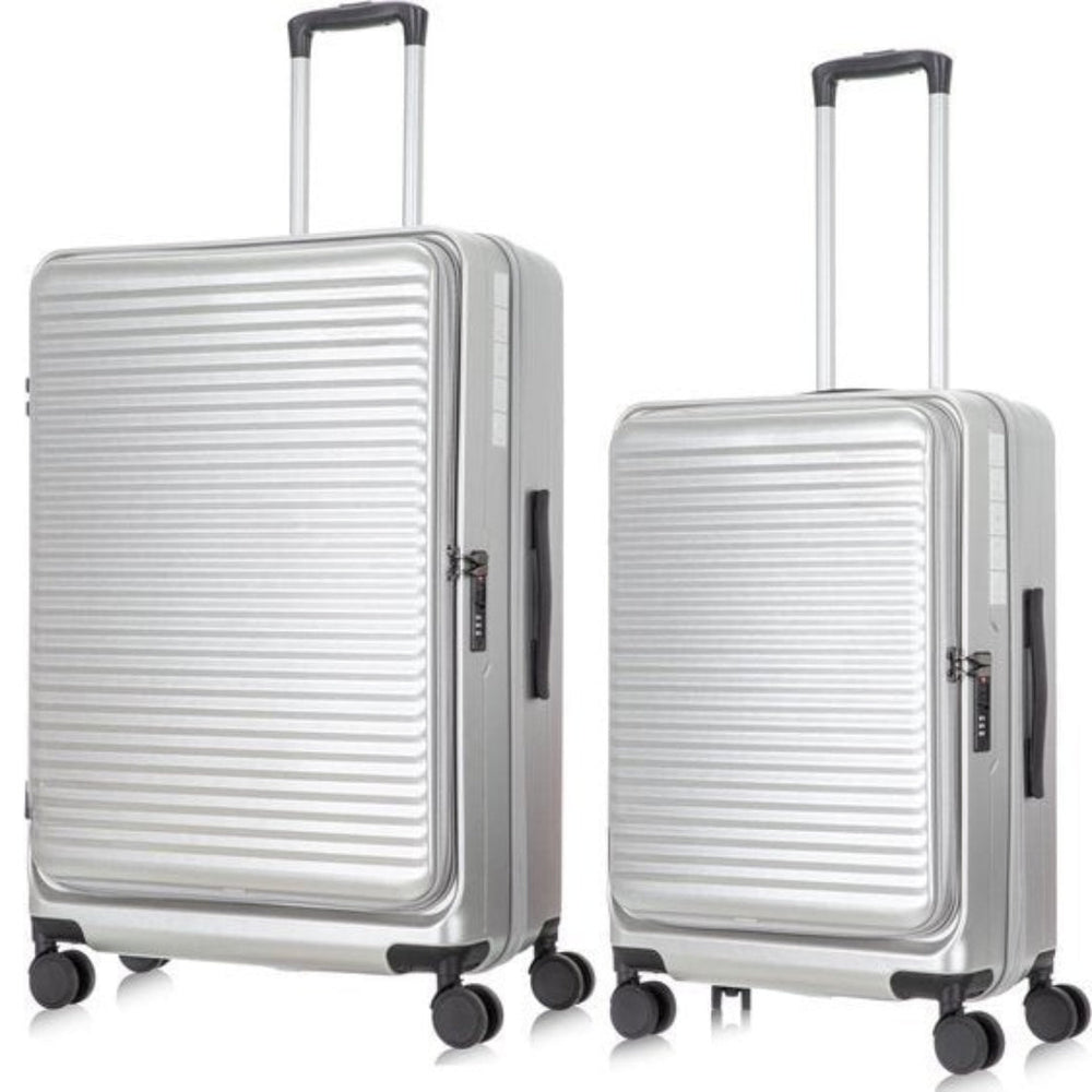 Robustes Reisegepäck-Set (2 Koffer) mit integriertem Laptopfach, ideal für Business.