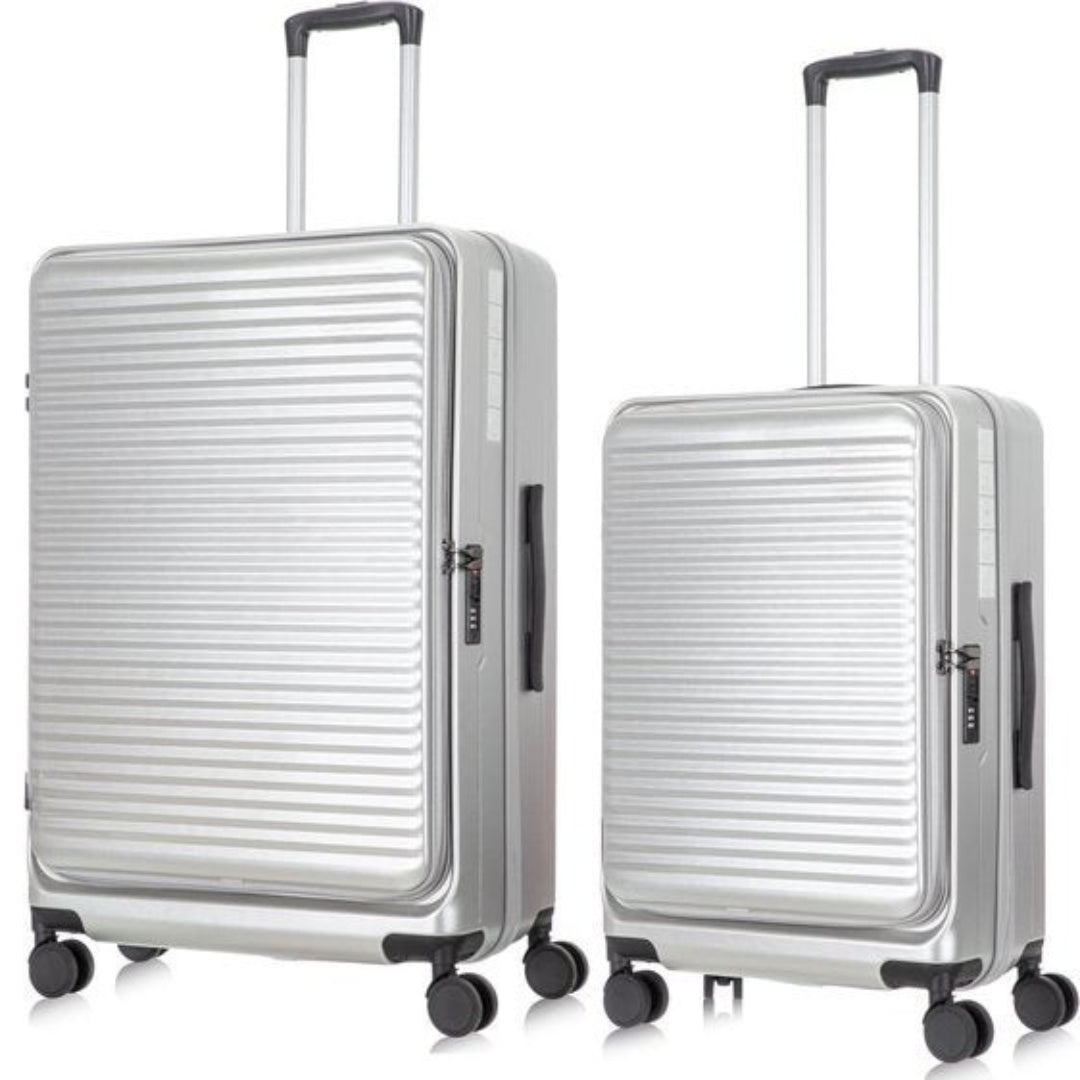 Robustes Reisegepäck-Set (2 Koffer) mit integriertem Laptopfach, ideal für Business.