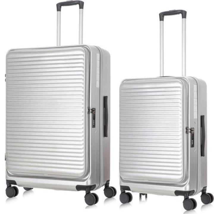 Robustes Reisegepäck-Set (2 Koffer) mit integriertem Laptopfach, ideal für Business.