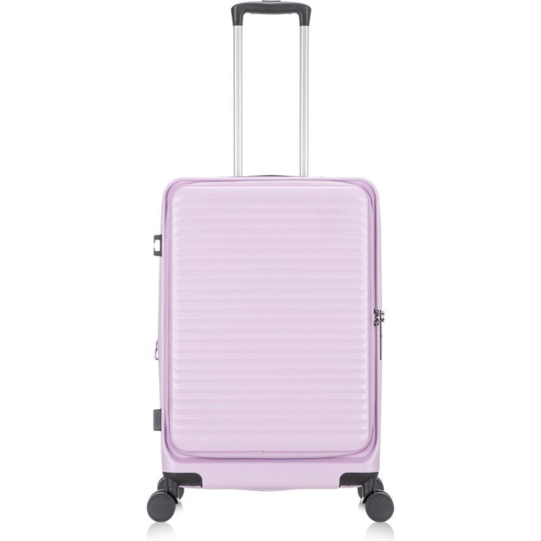 Hartschalen-Koffer-Duo mit Laptopfach und TSA-Zahlenschloss für sicheres Reisen.