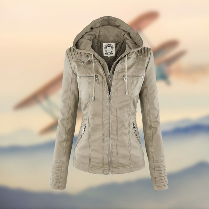 Vielseitige Damen-Freizeitjacke, elegant und komfortabel. Ideale Übergangsjacke für stilvolle Damenmode.
