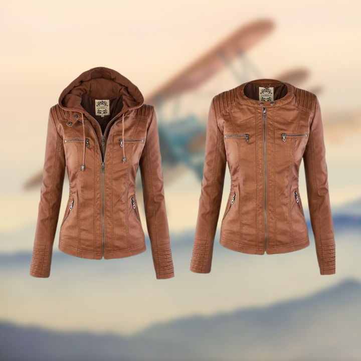 Trendige Damenjacke, die perfekte Frühlings- und Herbstjacke. Elegante Fashion für vielseitige Damenmode.