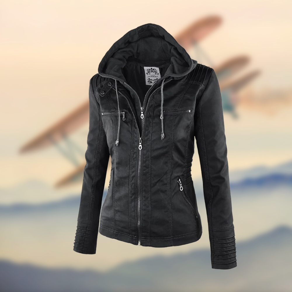 Komfortable & elegante Damenjacke, vielseitige Kapuzenjacke für Frühling und Herbst. Moderne Damenmode.