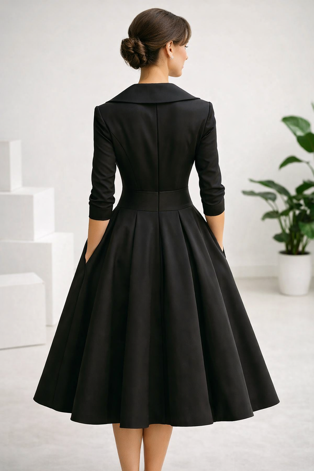 Elegantes A-Linien-Kleid für Damen in voller Länge
