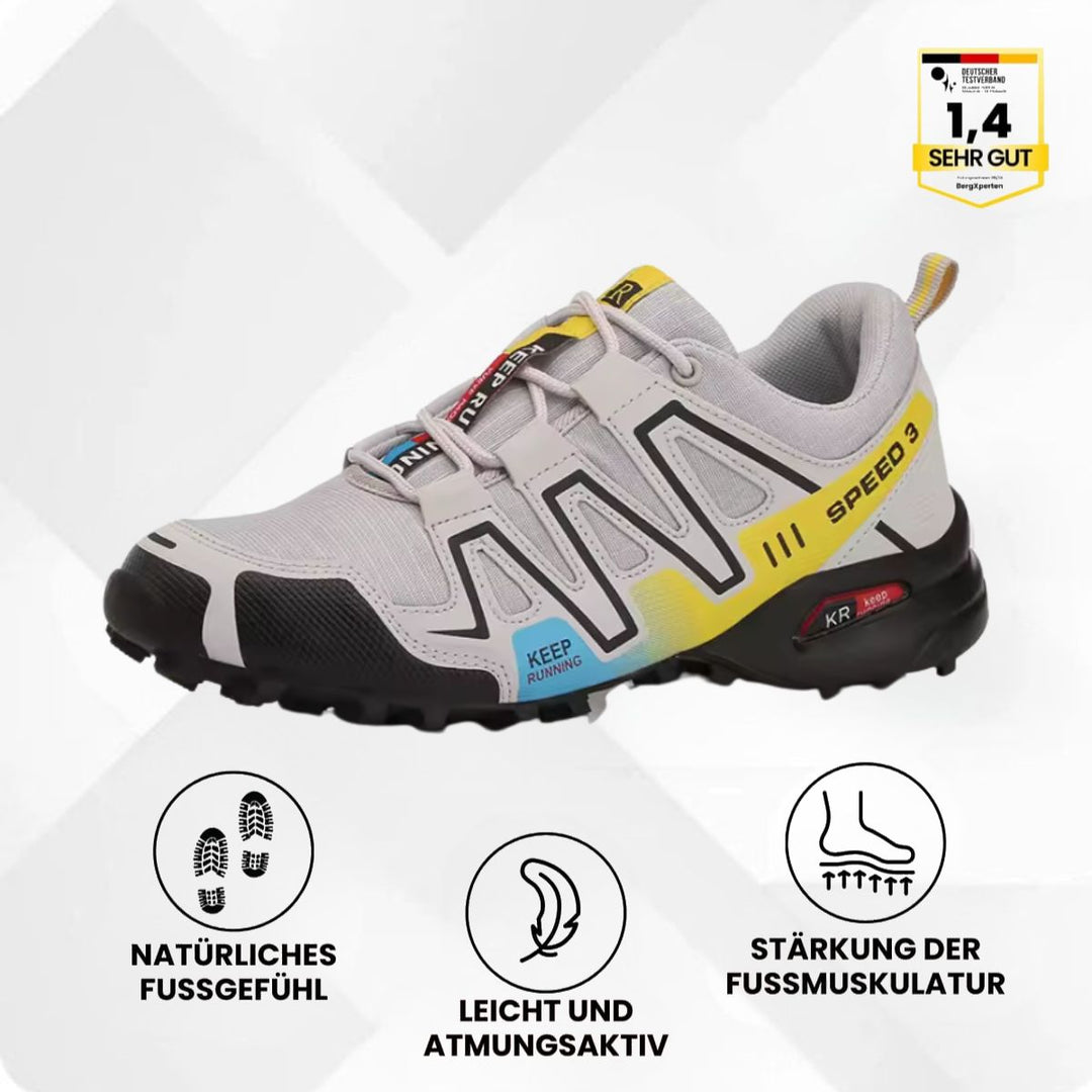 Robuste Unisex Wanderschuhe, wasserdicht und rutschfest, bieten optimalen Schutz und Komfort.