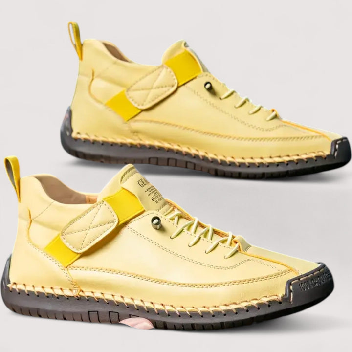 Vielseitige Damen Sneaker in elegantem Grün, leicht kombinierbar mit verschiedenen Outfits.