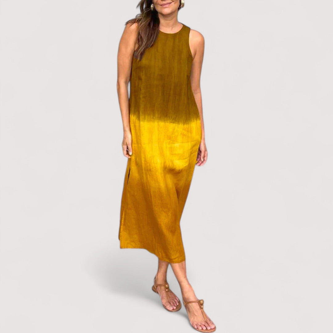 Fließendes Maxikleid für Damen aus leichter Sommerkleid-Mode für den Alltag