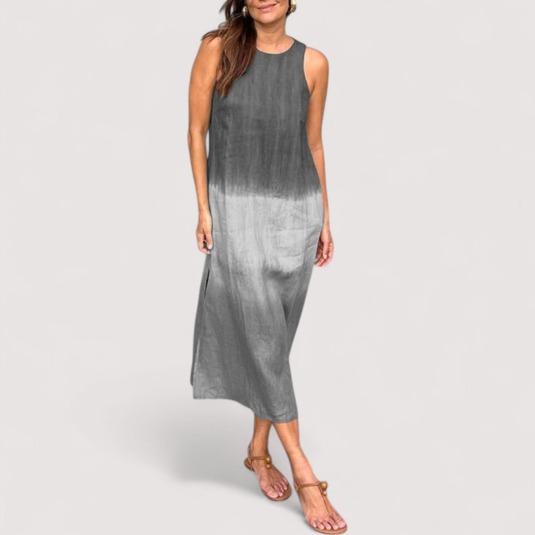 Damen Sommerkleid ärmellos, fließendes Maxikleid in elegantem Design für warme Sommertage