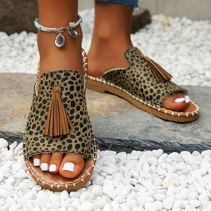 Bequeme Slip-on Sandalen für Damen, orthopädisch und offen, ideal als Freizeit Sandalen mit Komfort.