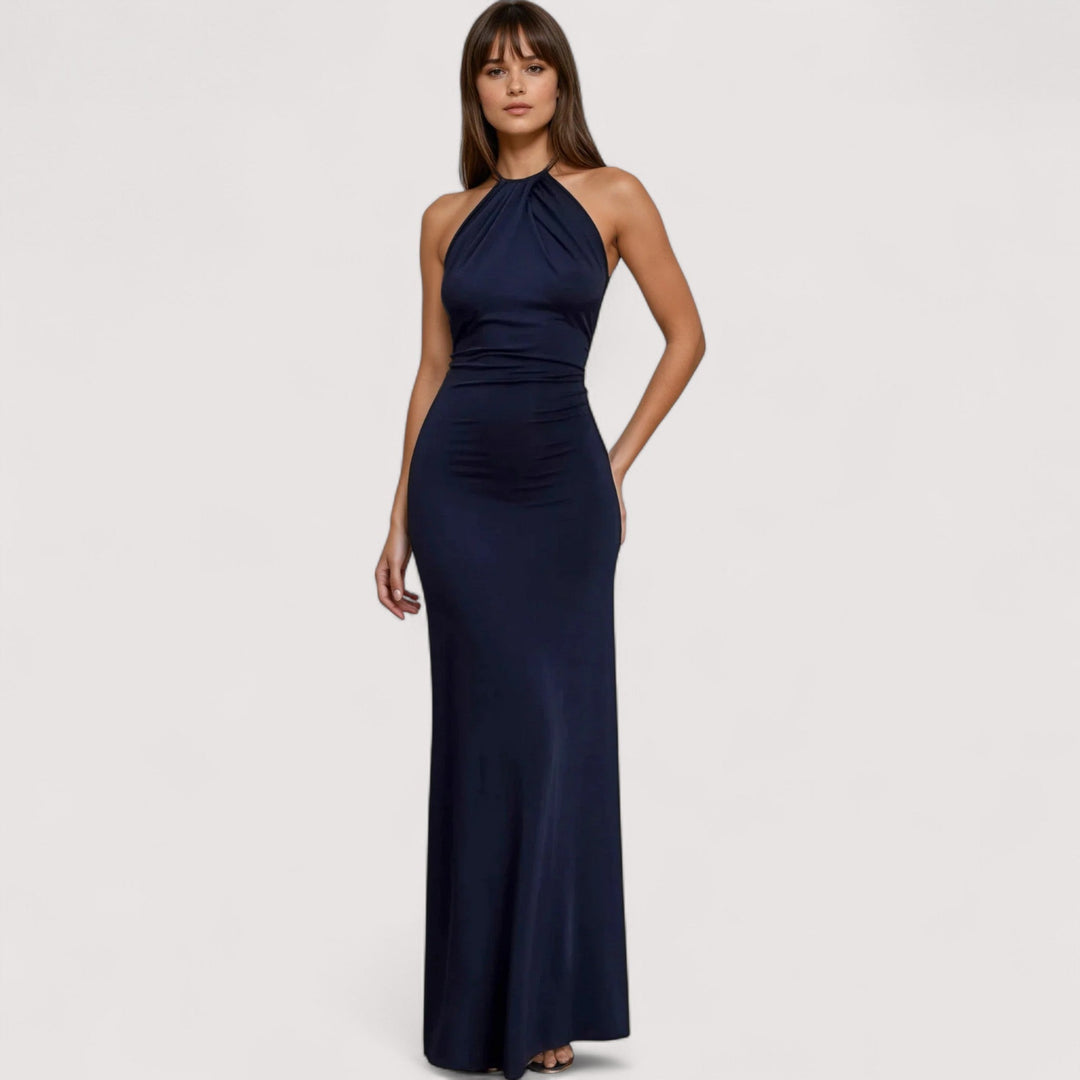 Festliches Abendkleid für Damen, figurbetont und lang geschnitten