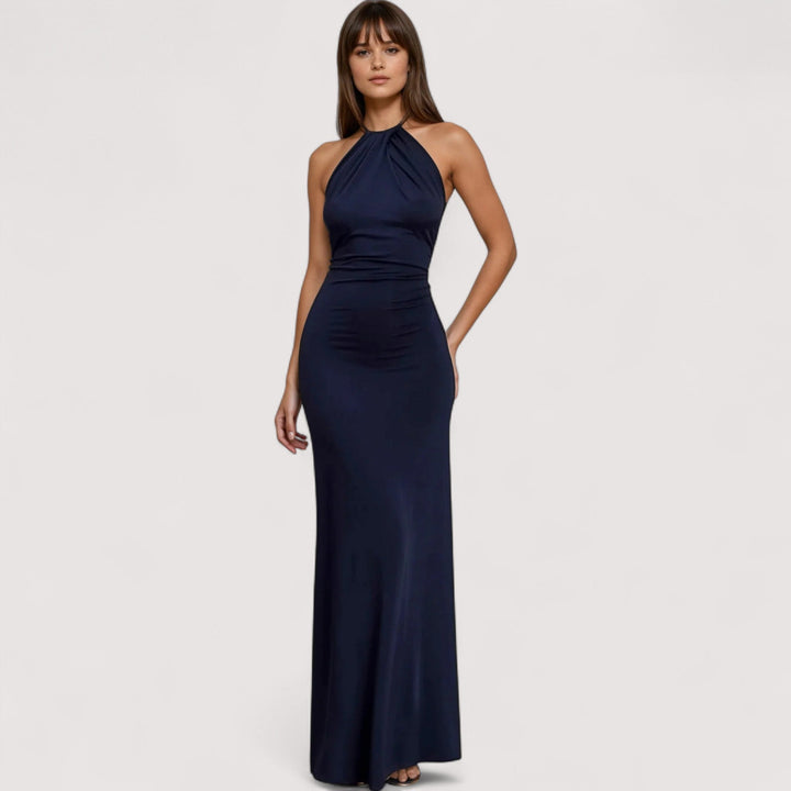 Festliches Abendkleid für Damen, figurbetont und lang geschnitten