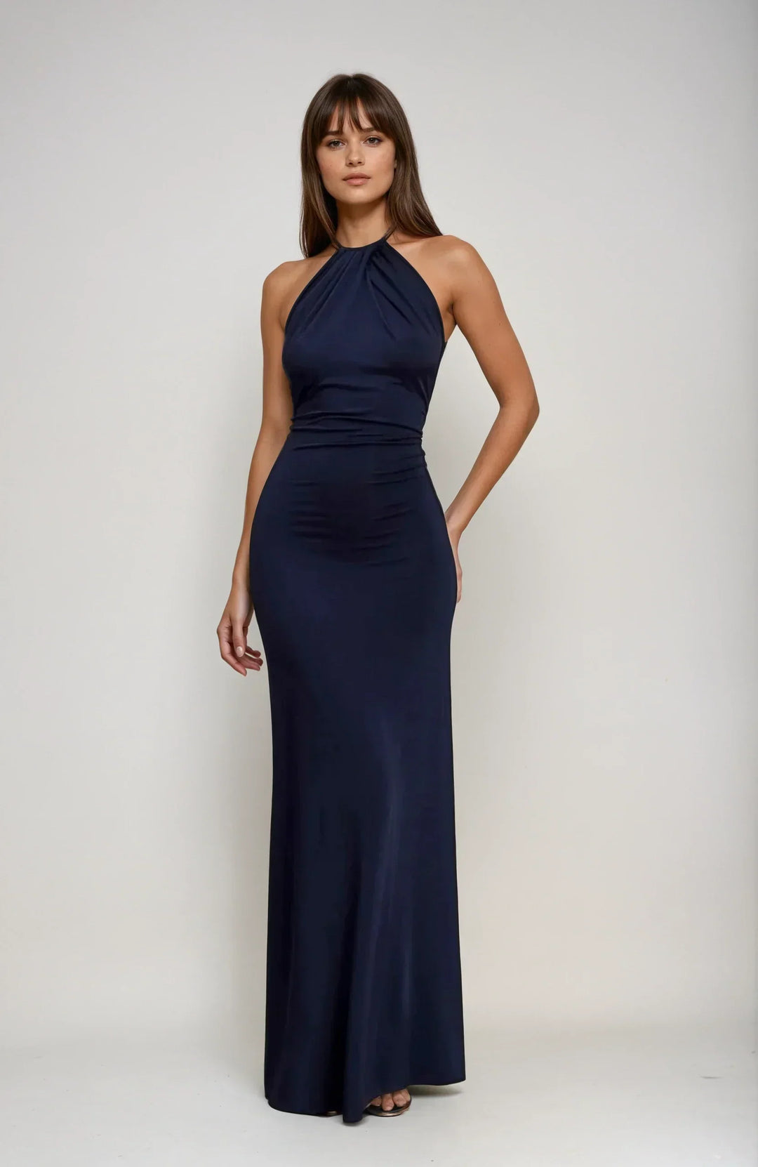 Stilvolles A-Linien Neckholder Abendkleid für Damen, perfektes elegantes Sommerkleid für besondere Anlässe.