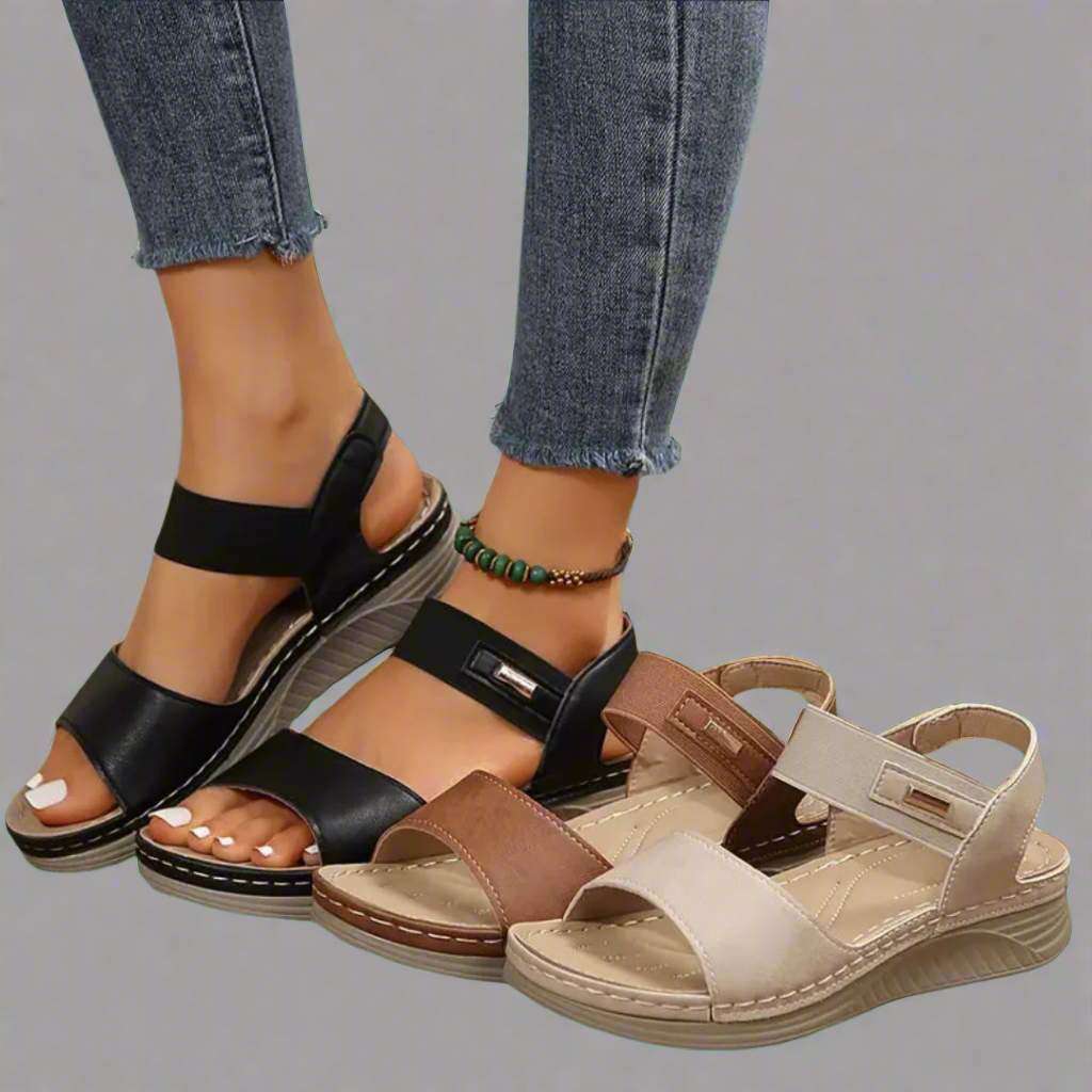 Stylische & bequeme Damen Sandalen, orthopädisch geformt für gesunde Füße, vielseitig für Sommer & Freizeit.