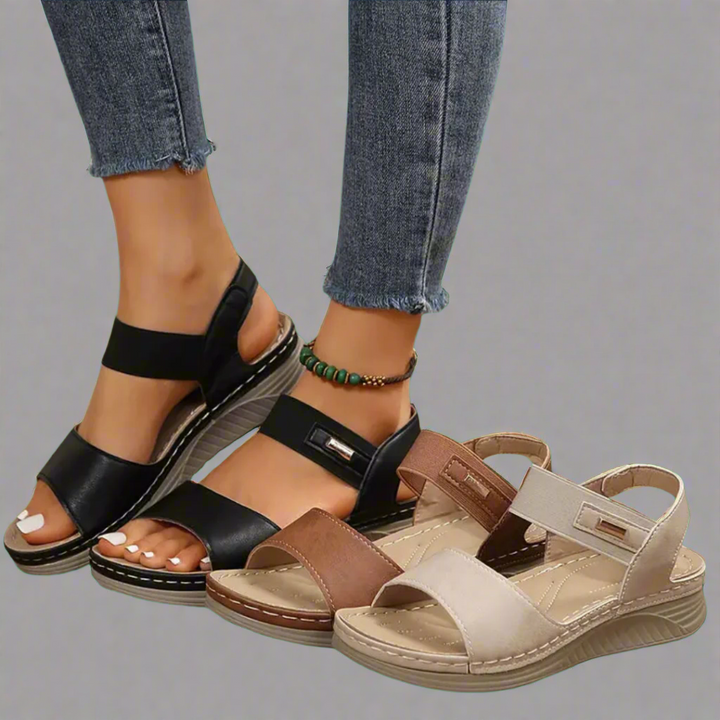 Stylische & bequeme Damen Sandalen, orthopädisch geformt für gesunde Füße, vielseitig für Sommer & Freizeit.