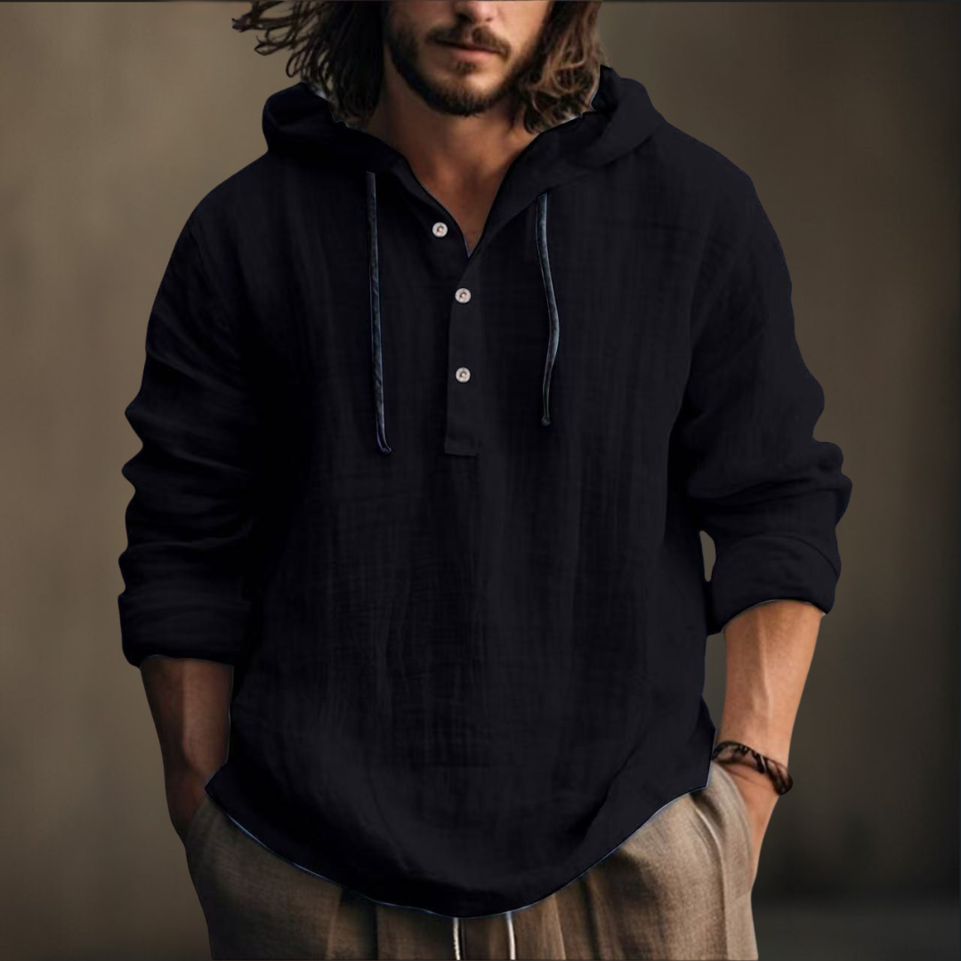 Vielseitiger Langarm Kapuzenpullover für Herren in modischem Design